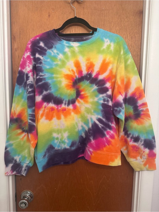 Fruit of the Loom Sweaters - Tie-Dye Crewneck Sweatshirt